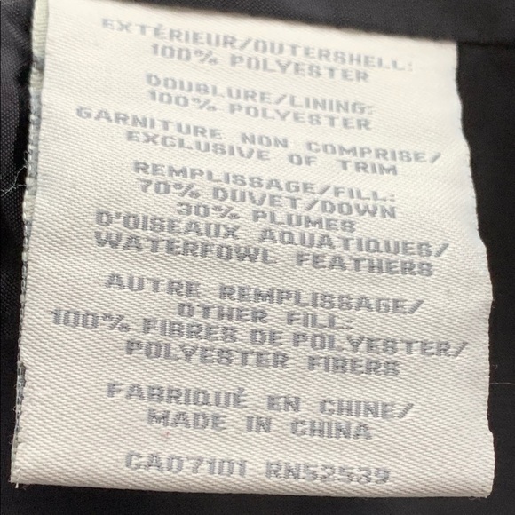 PERRY ELLIS Women’s Black Full Zipper Front Closure Down Jacket - Picture 6 of 11